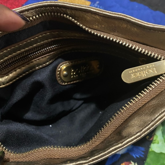 Botkier Bronze-Gold Leather Clutch Wristlet - Picture 9 of 16